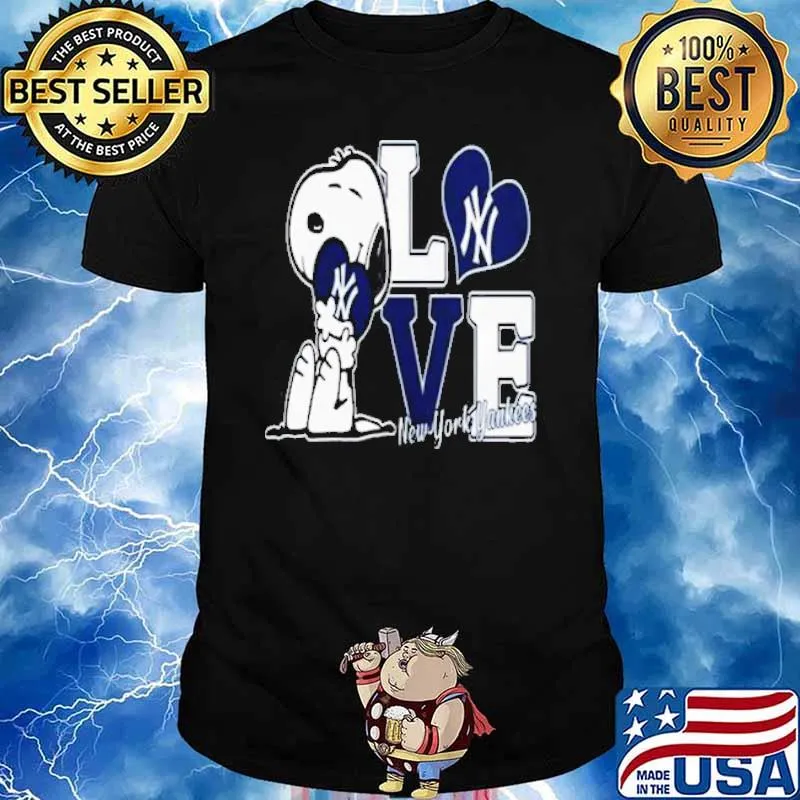 Peanuts Snoopy Love New York Yankees shirt