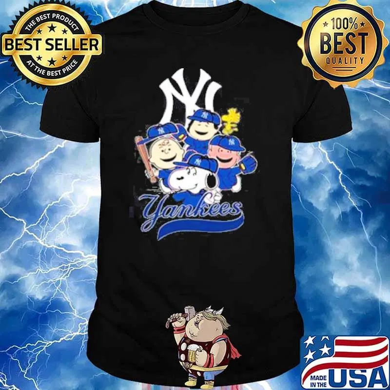 Peanuts Snoopy MLB New York Yankees woodstocks shirt