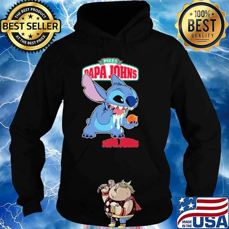 Pizza papa john's stitch eat s Hoodie