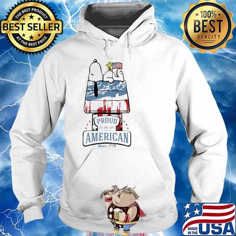 Proud to be an American since 1776 snoopy and woodstocks s Hoodie