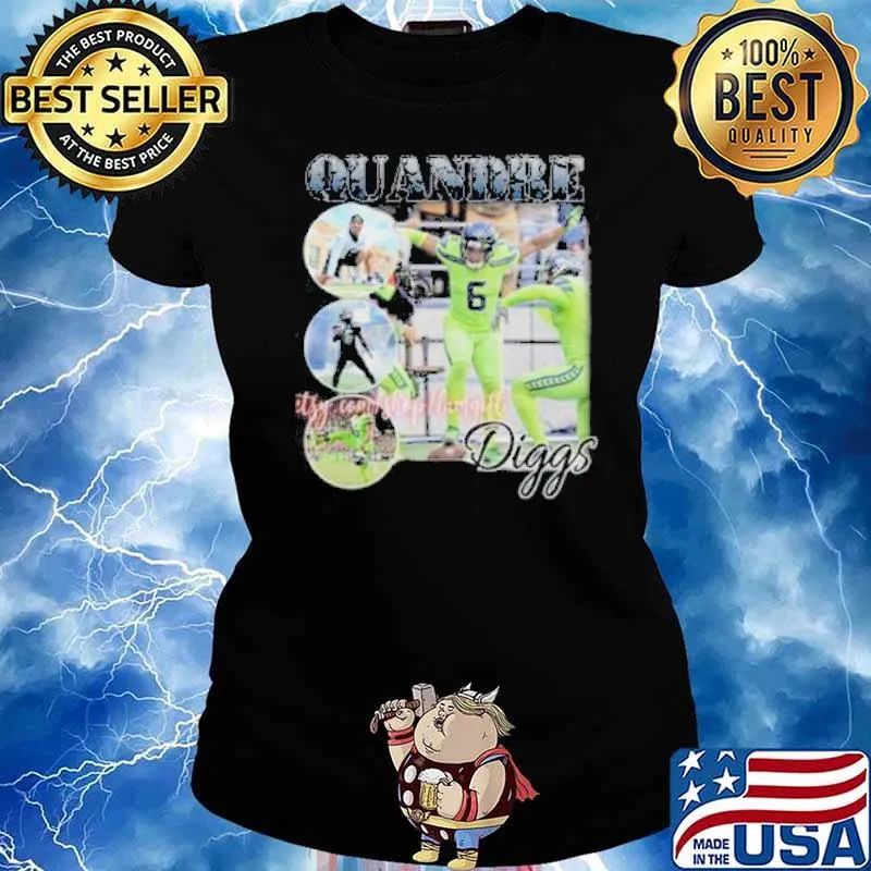 Quandre Diggs 90s Vintage sport Shirt Ladies tee