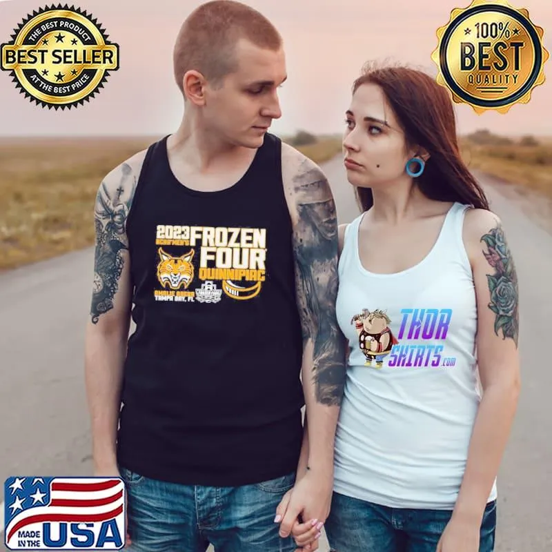 Quinnipiac University Men’s Hockey 2023 Frozen Four Amalie Arena Tampa bay T-Shirt Tank Top