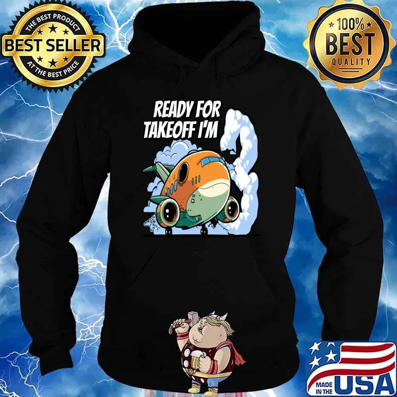 Ready For Takeoff I'm 3 3nd Birthday Airplane Theme T-Shirt Hoodie