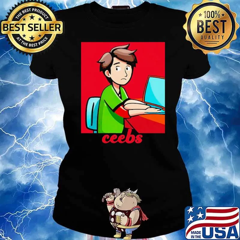Red Graphic Ceebs Can’t Be Bothered computer s Ladies tee