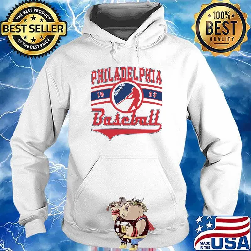Retro Philadelphia Phillies With Baseball Est 1883 s Hoodie