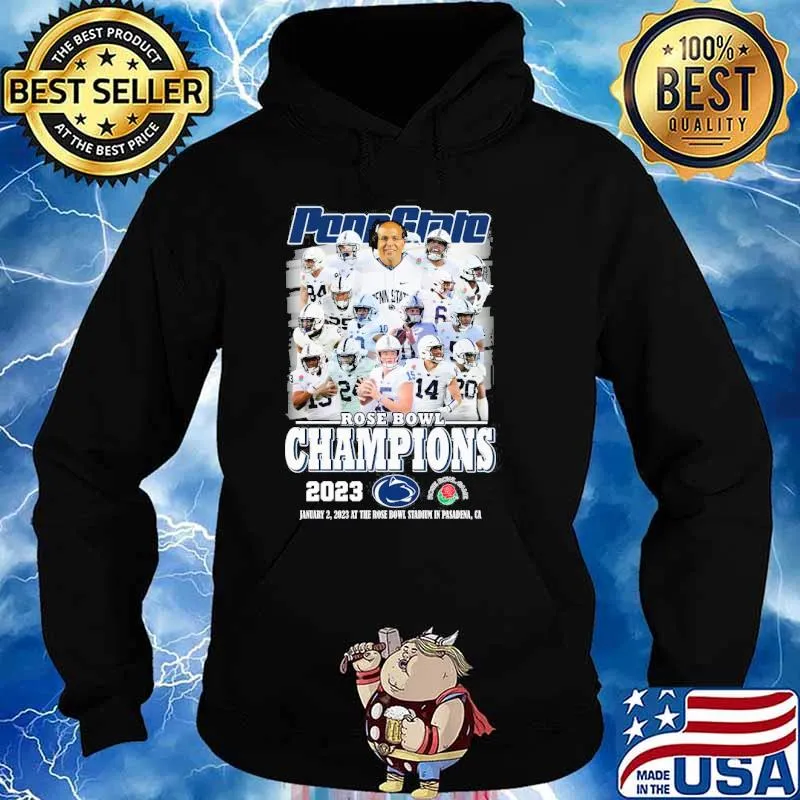 Rose Bowl champions 2023 at the rose bowl stadium in pasadena Penn State s Hoodie