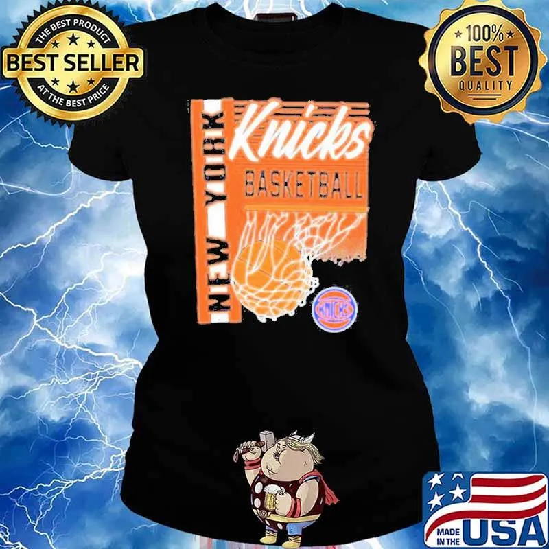 Royal new york knicks swish basketball s Ladies tee