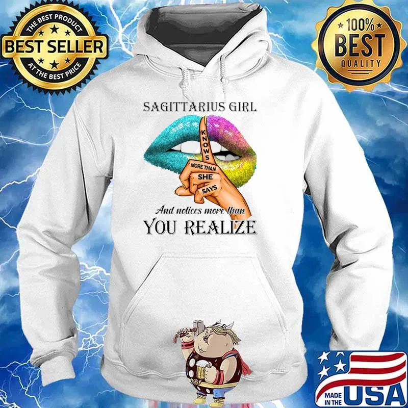 Sagirius Girl Knows More Than She Says More Than Realize T-Shirt