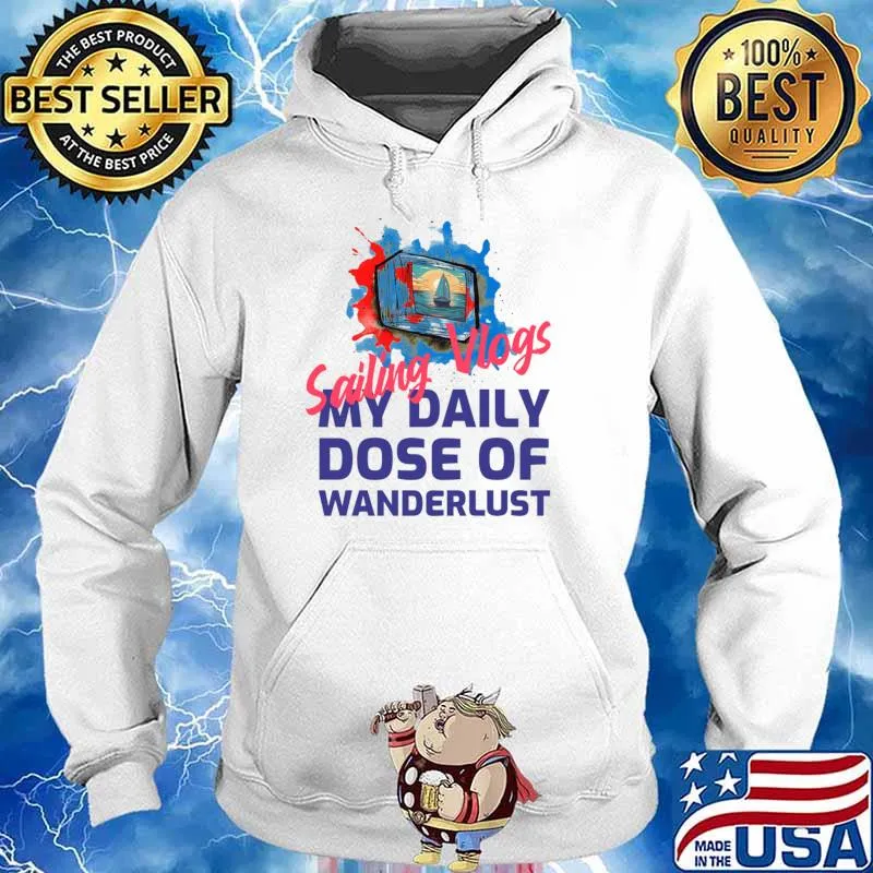 Sailing vlogs my daily dose of wanderlust watercolors T-Shirt