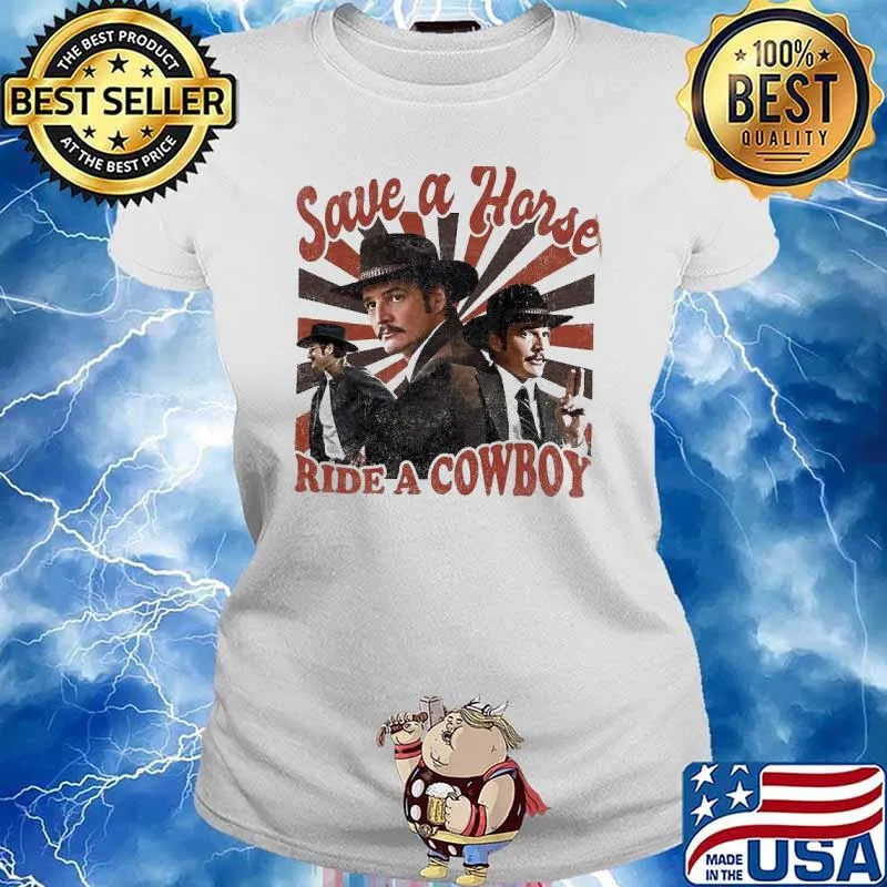 Save a horse ride a cowboy s Ladies tee