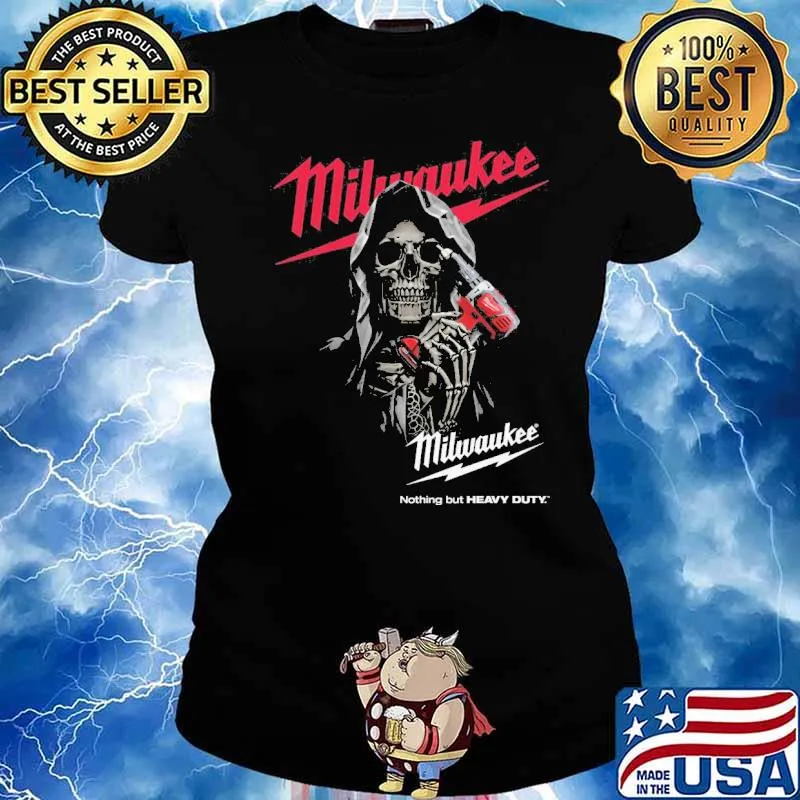 Skull Milwaukee nothing but heavy duty s Ladies tee