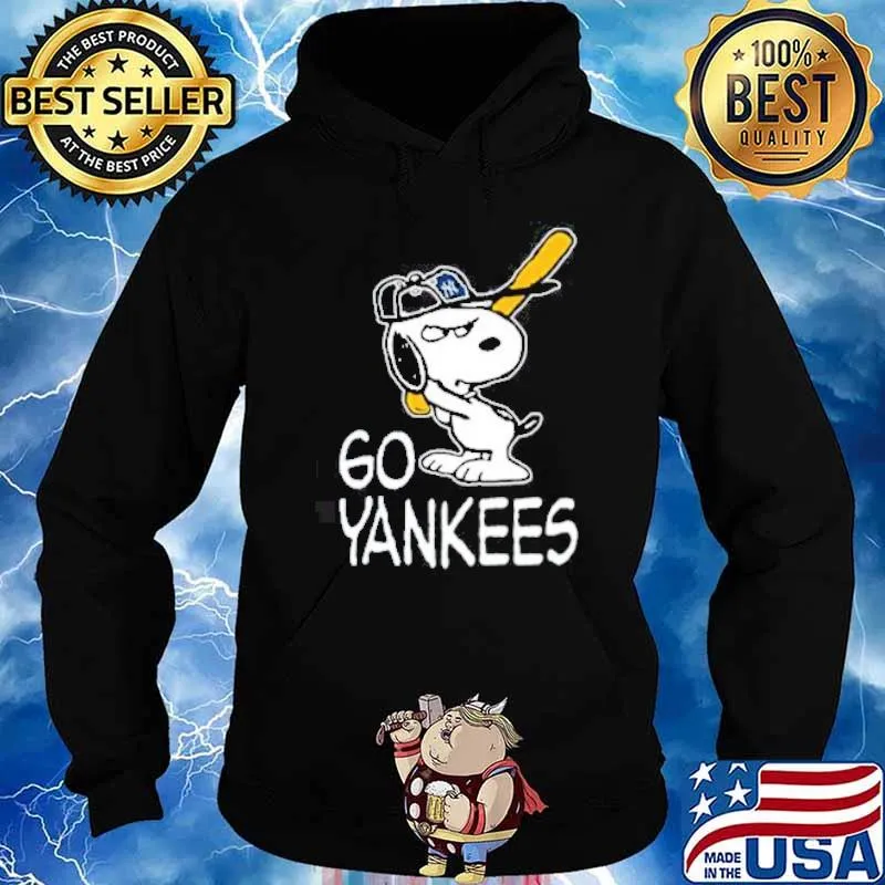 Snoopy Go New York Yankees sport s Hoodie