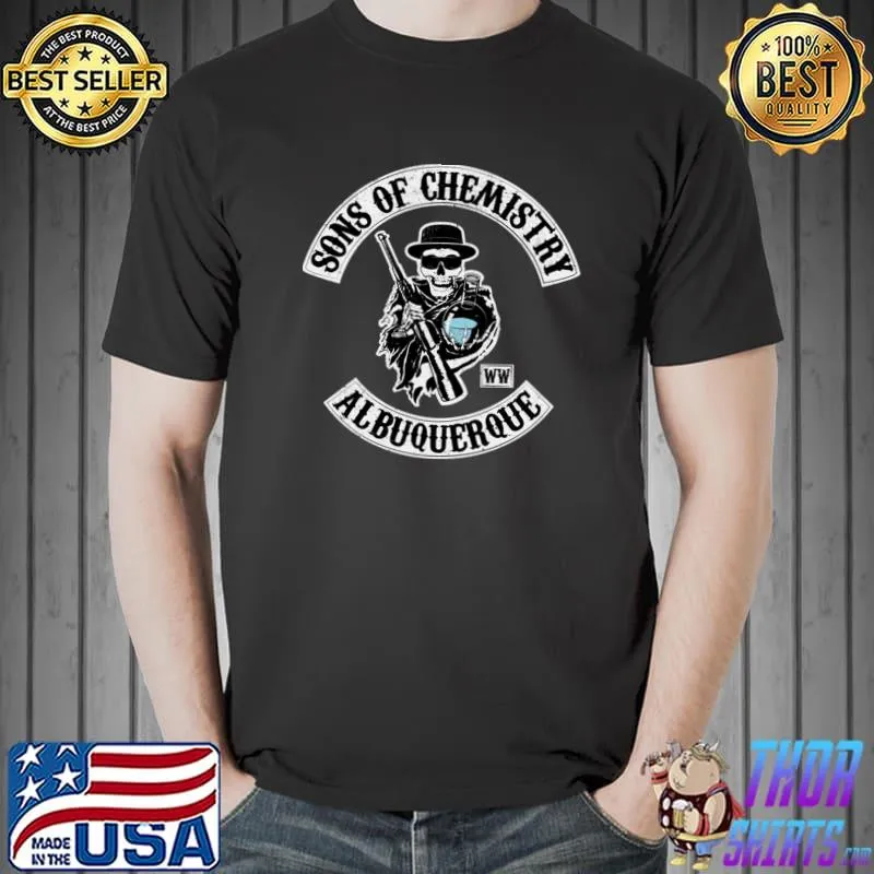 Sons Of Chemistry Albuquerque Skull Gun T-Shirt