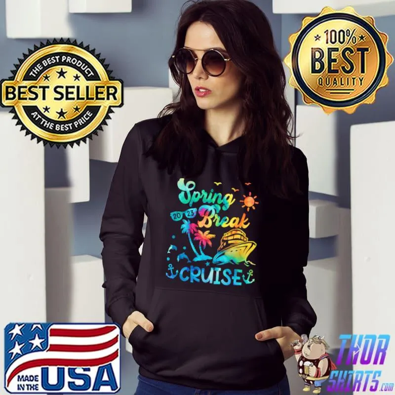 Spring Break Cruise 2023 Sunglasses Watercolors T-Shirt Hoodie