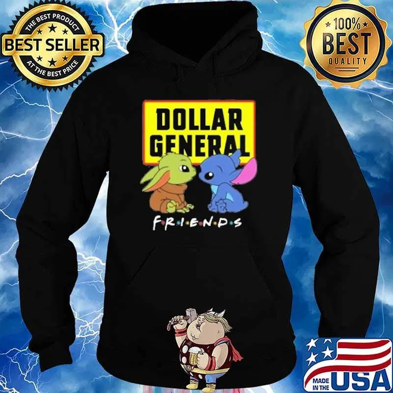Stitch and Baby yoda Dollar general friends s Hoodie