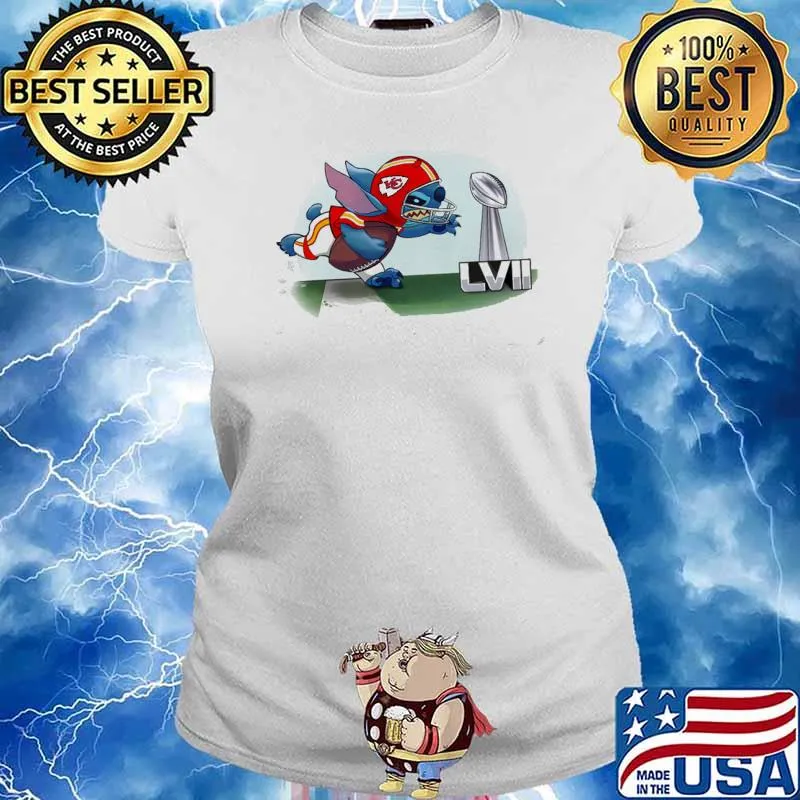 Stitch Kansas city Chiefs LVII super Bowl s Ladies tee