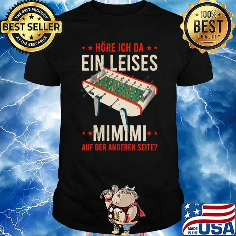 Table Soccer Fan Gift Outfit Table Football Stars Mimimi Auf Der T-Shirt