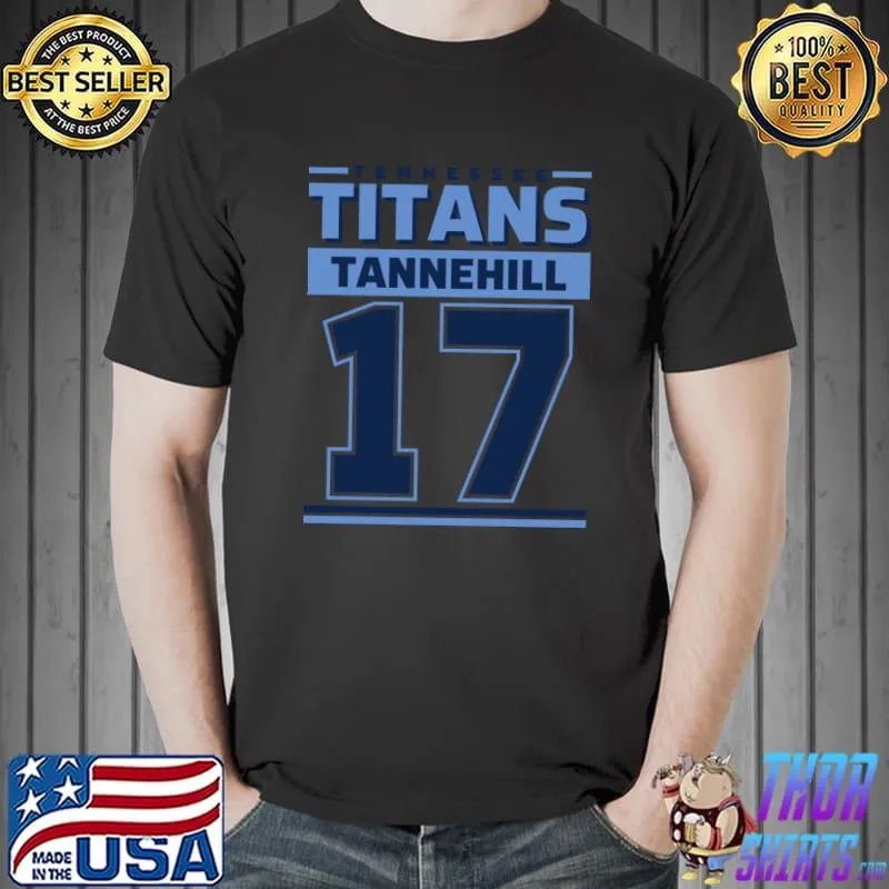 Tennessee Titansssss Tannehill 17 Edition Varsity 2 T-Shirt