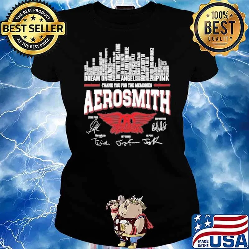 Thank you for the memories Aerosmith signatures s Ladies tee