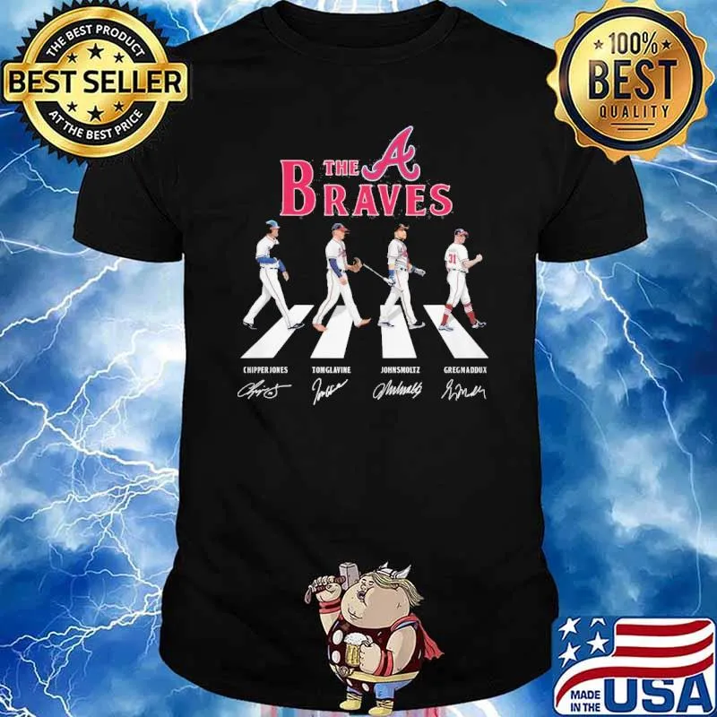 The Braves signatures Walking Abbey Road shirt