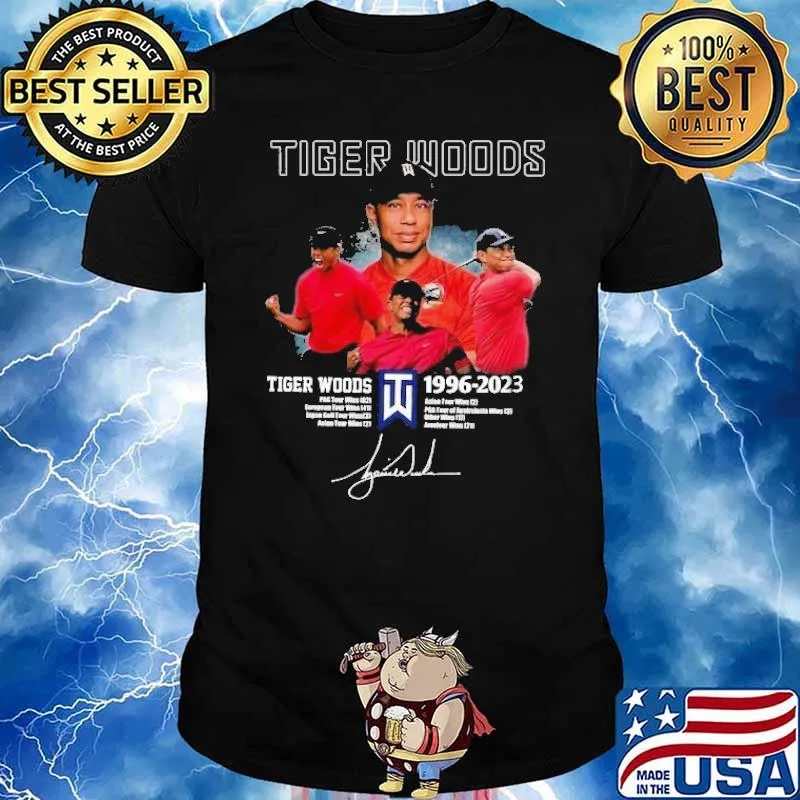 Tiger woods 1996-2023 signature shirt