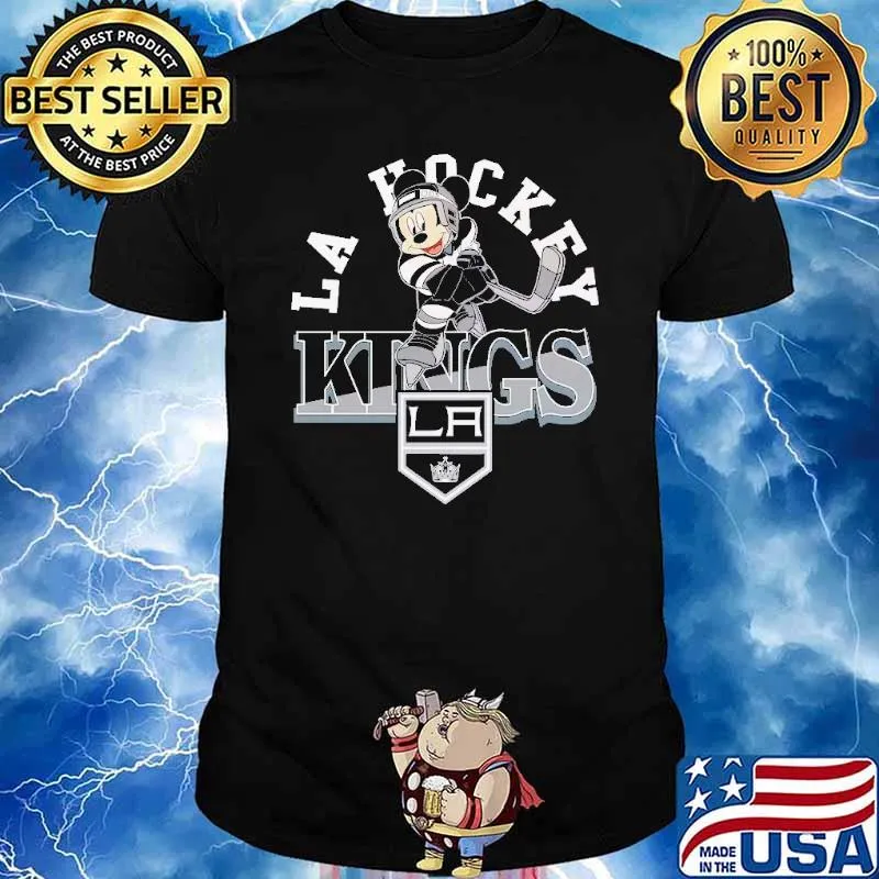 Toddler Los Angeles Kings Black Putting Up Numbers Mickey mouse shirt
