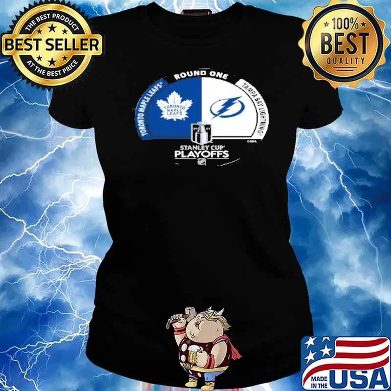 Toronto Maple Leafs vs Tampa Bay Lightning 2023 NHL playoffs matchup sport s Ladies tee