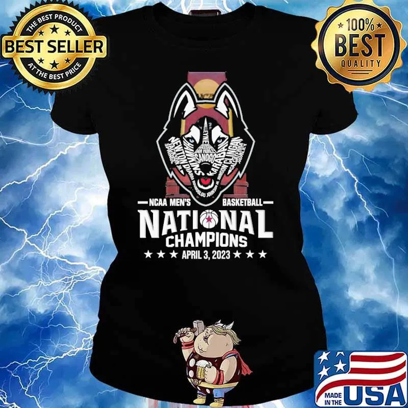 UCoH Logo Champions NCAA men's basketball national champions april 3,2023 s Ladies tee