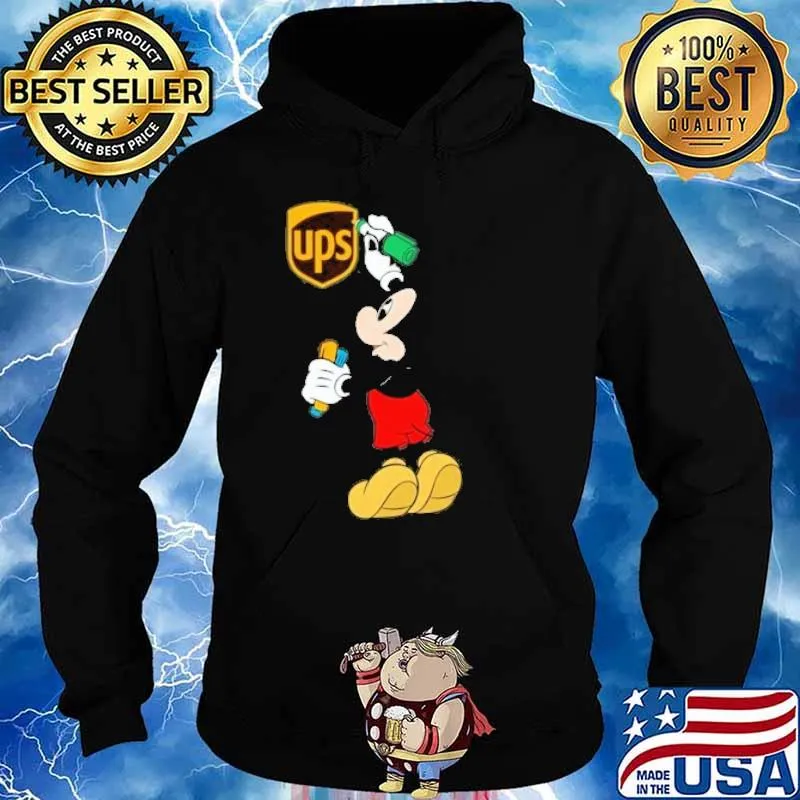 UPS mickey mouse draw pain s Hoodie