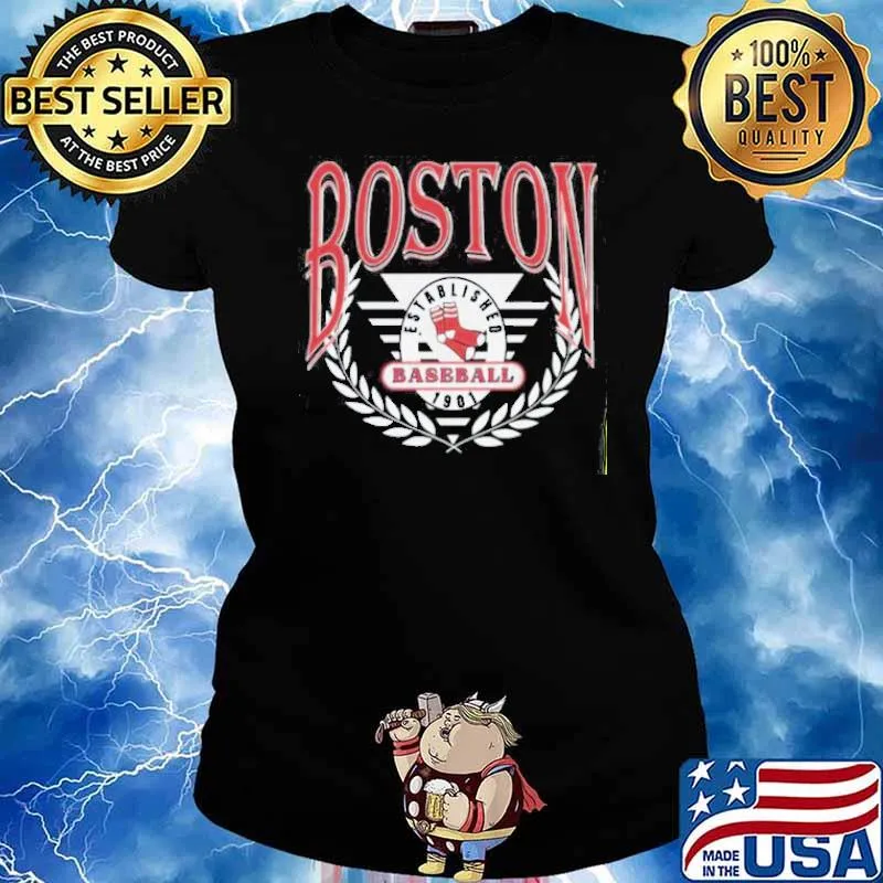 Vintage Boston Red Sox Baseball Established 1901 s Ladies tee