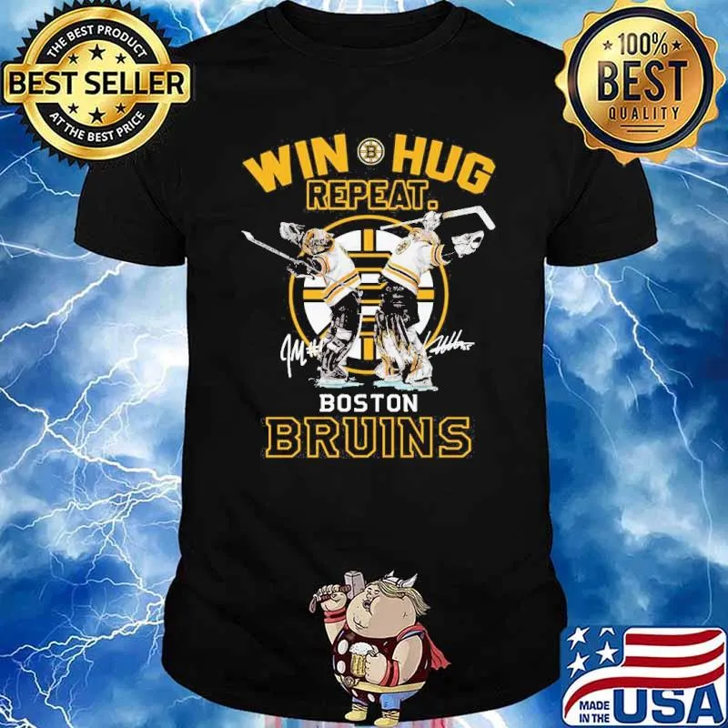 Win hug repeat Boston Bruins signature shirt
