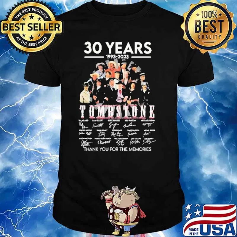 30 years 1993-2023 Tombstone thank you for the memories signatures s Unisex