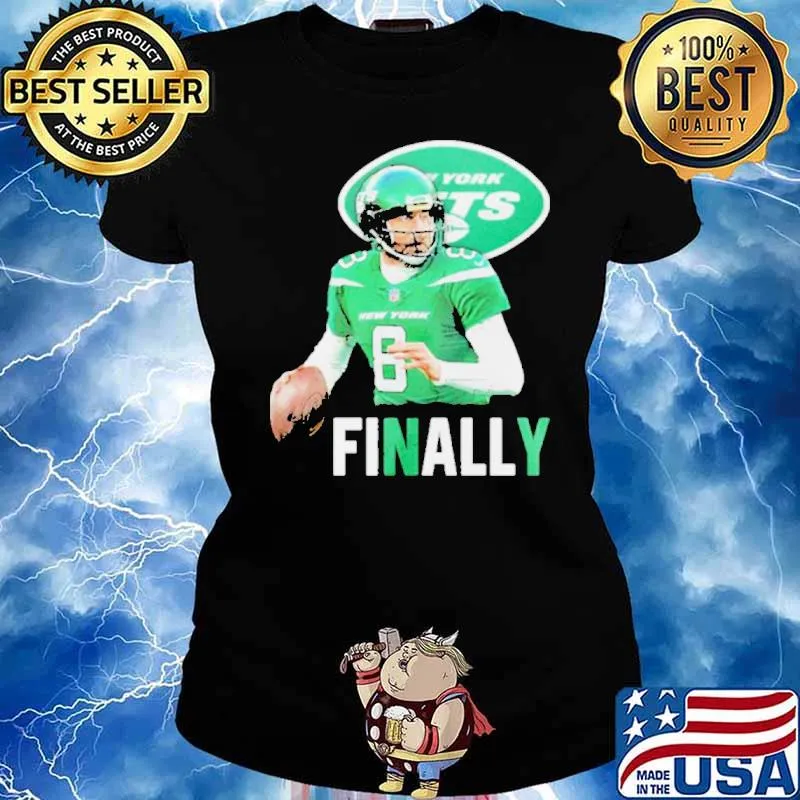 Aaron Rodgers Finally New York Jets sport s Ladies tee