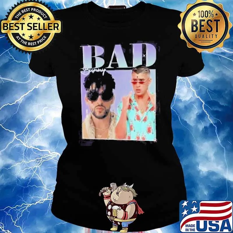 Bad Bunny Rap Hip Hop signature music s Ladies tee