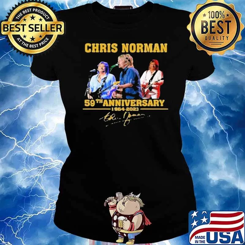 Chris Norman 59th anniversary 1964 2023 signature s Ladies tee