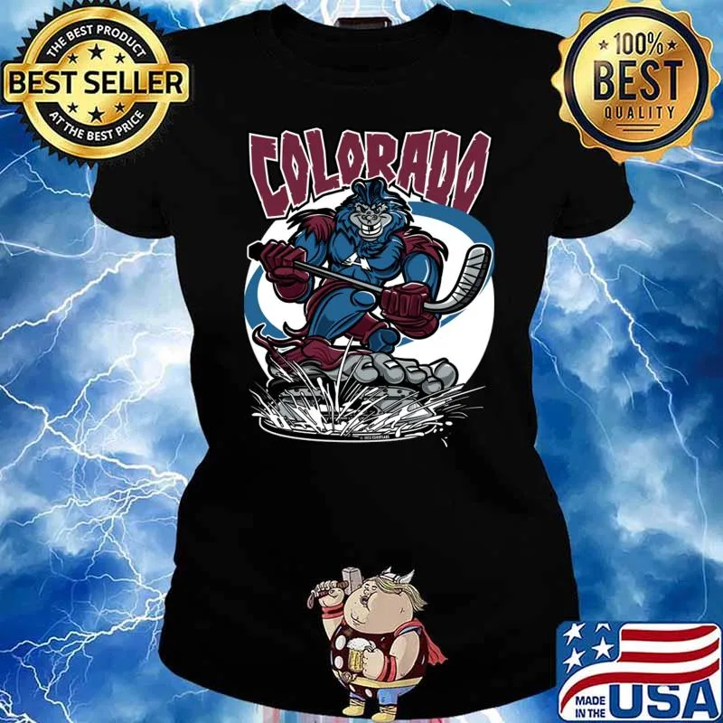Colorado Bigfoot Hockey Player T-Shirt