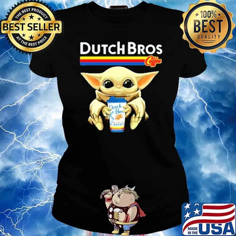 Dutch bors coffee baby yoda hug dutch bors s Ladies tee