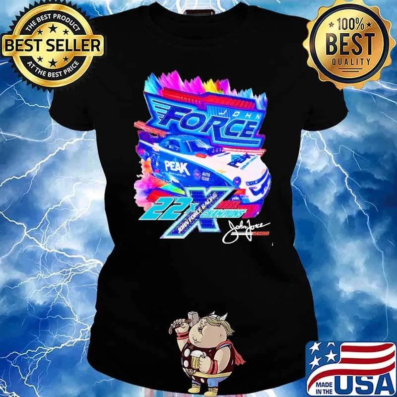 Force john force racing car signature s Ladies tee