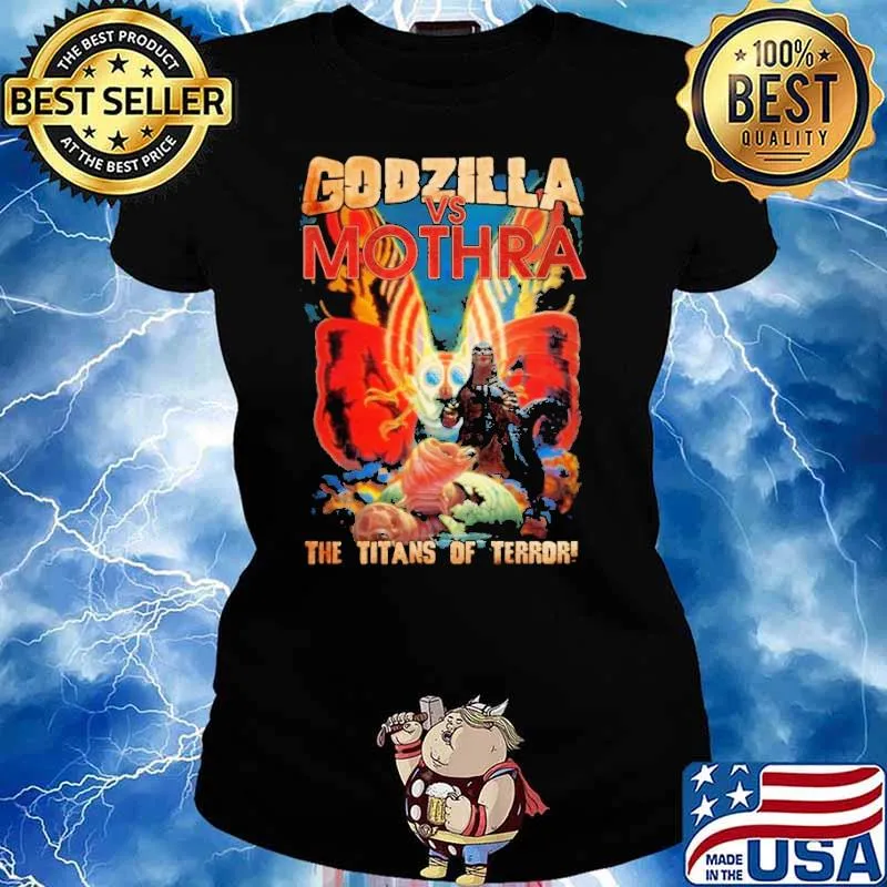 Godzilla vs Mothra the titans of terror' monster s Ladies tee