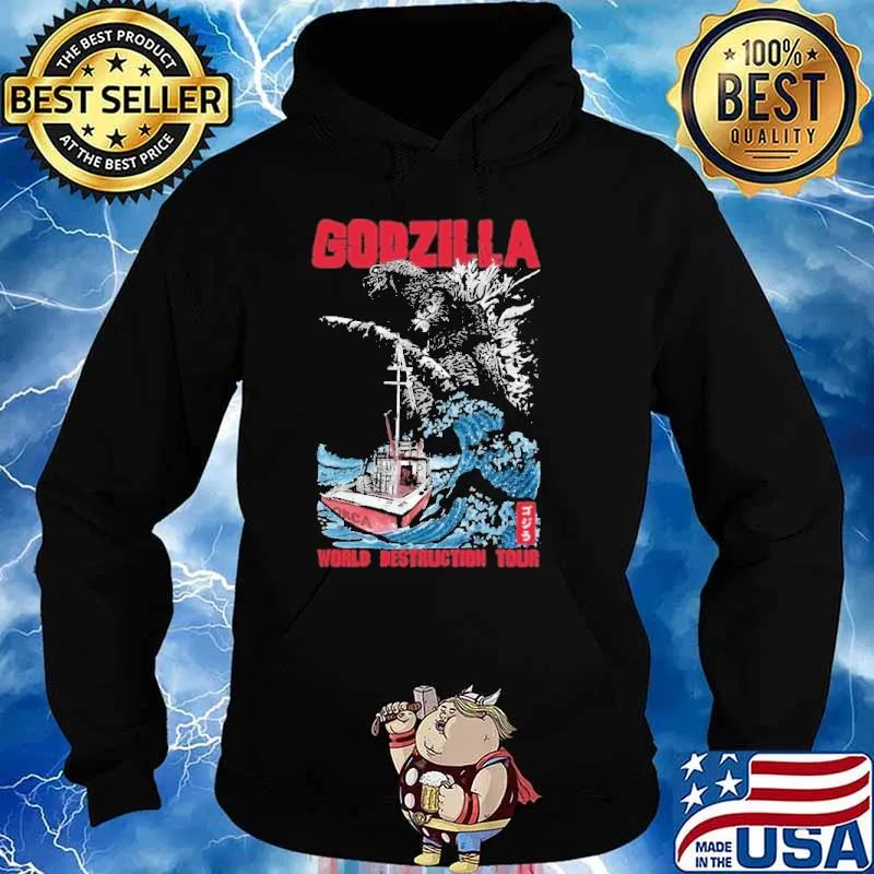 Godzilla world destruction tour horror s Hoodie