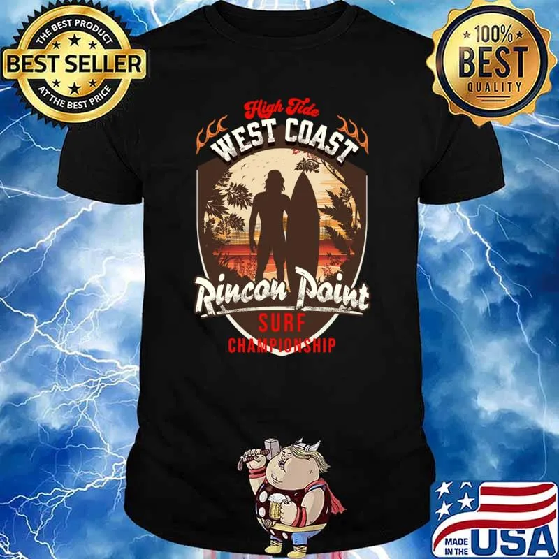 High Tide West Coast Rincon Point Surf Championship T-Shirt