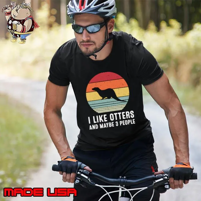 I Like Otters And Maybe 3 People Vintage T-Shirt
