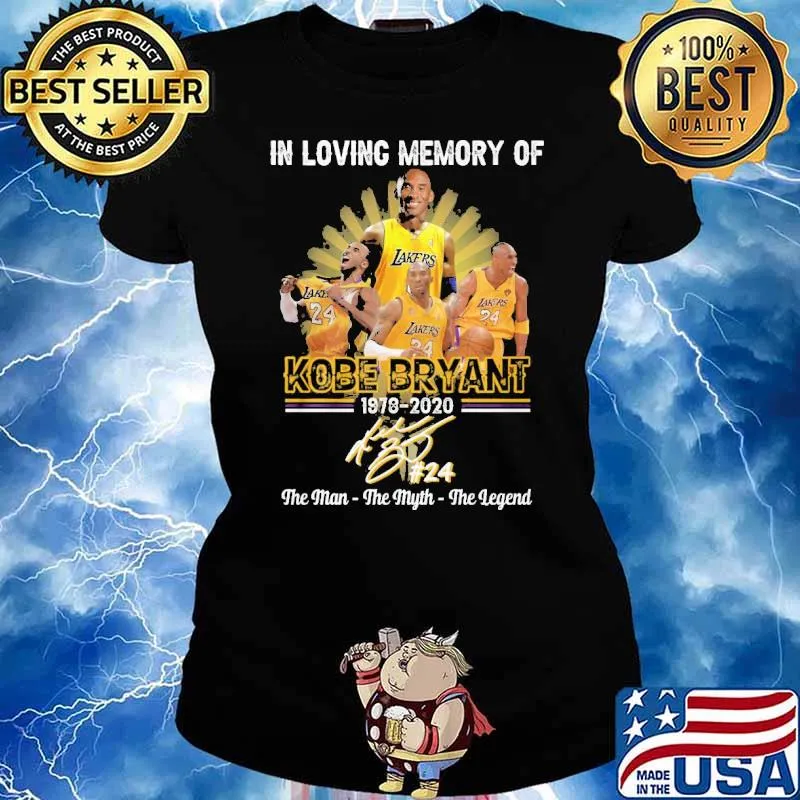 In Loving Memory Of Kobe Bryant 2023 the man the myth the legend s Ladies tee