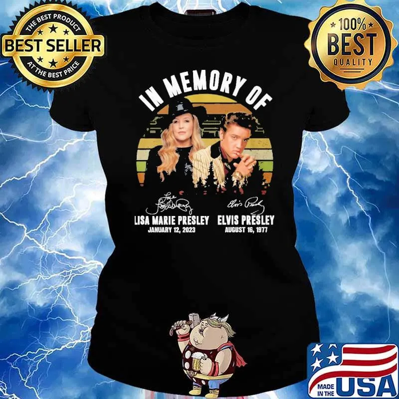 In memory of Lisa Marie Presley Elvis Presley vintage s Ladies tee