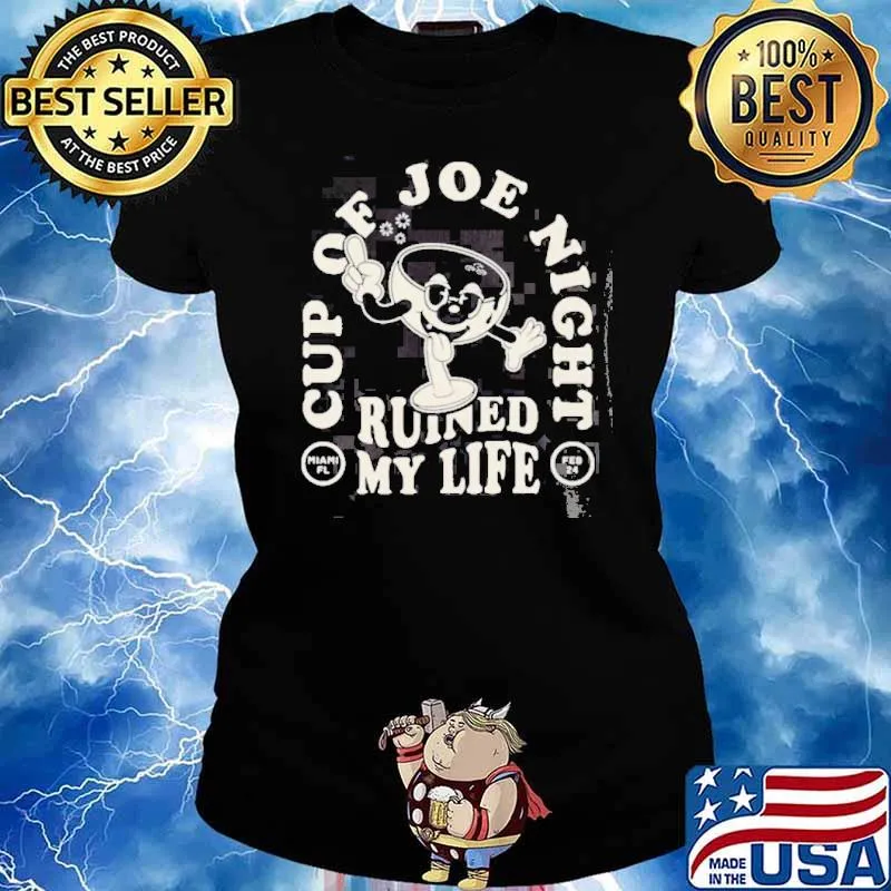 Jonas Brothers Cup Of Joe Night 2023 Pop-Rock Band Shirt Ladies tee