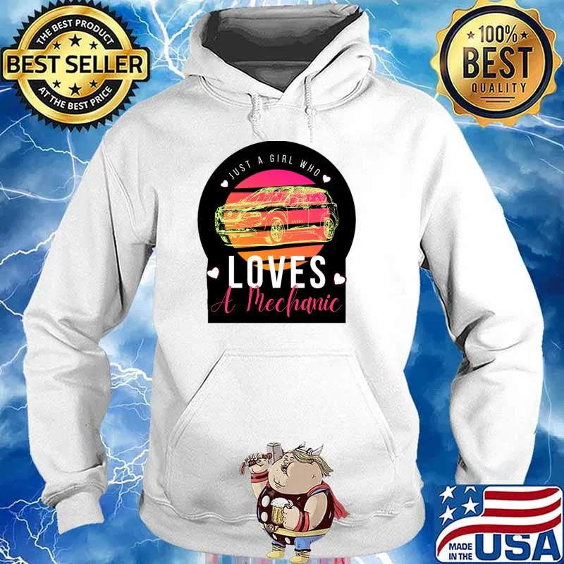 Just A Girl Who Loves A Mechanic Vintage T-Shirt Hoodie