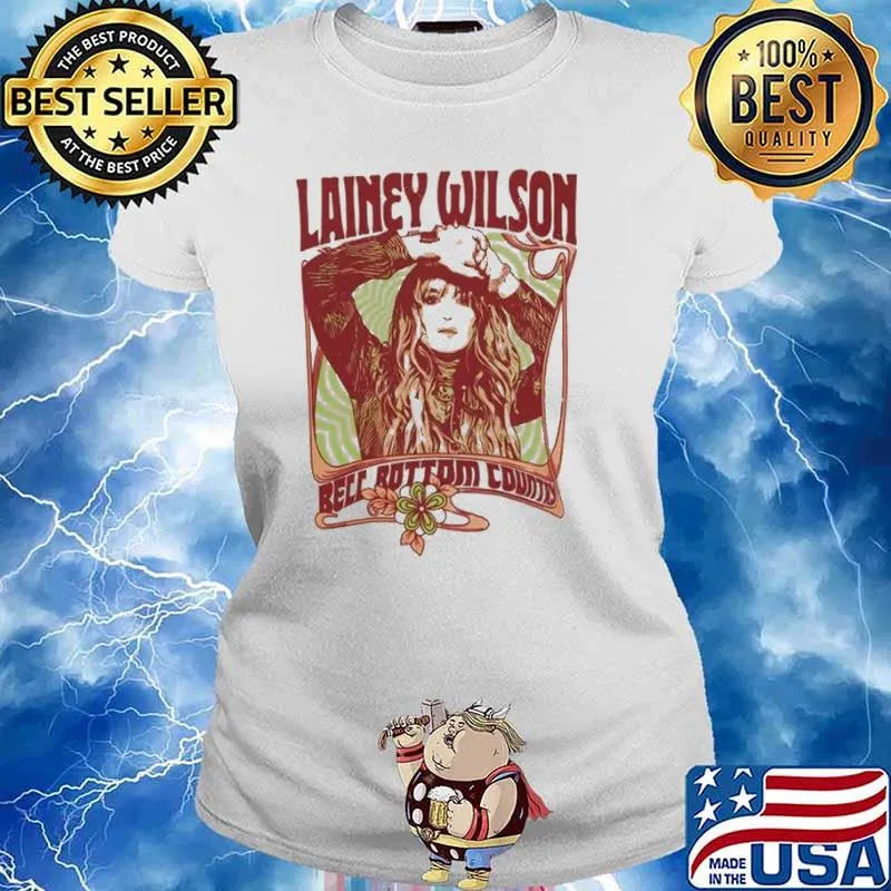 Lainey Wilson Country With A Flare Tour 2023 Dates Merch Trippy Peach s Ladies tee