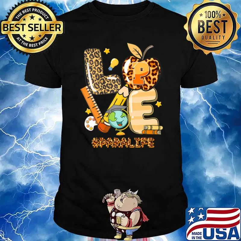 Leopard Love Teaching Para Life Apple T-Shirt Unisex