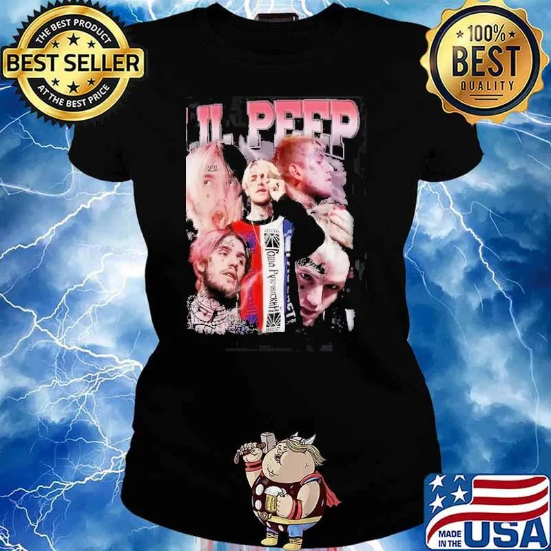 Lil Peep Hip Hop rapper music s Ladies tee