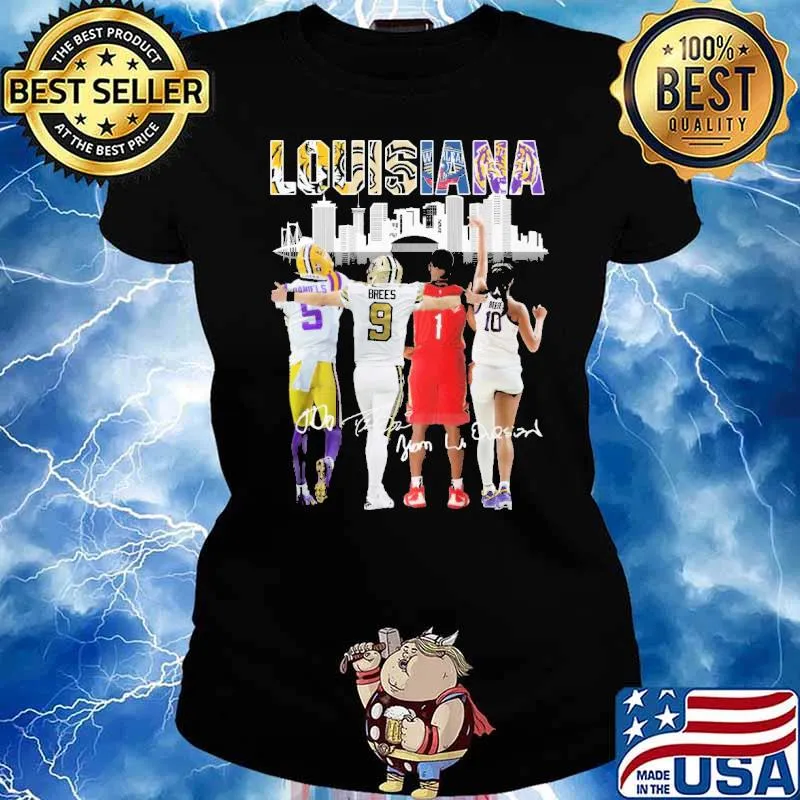 Louisiana signatures Brees Daniels sport s Ladies tee